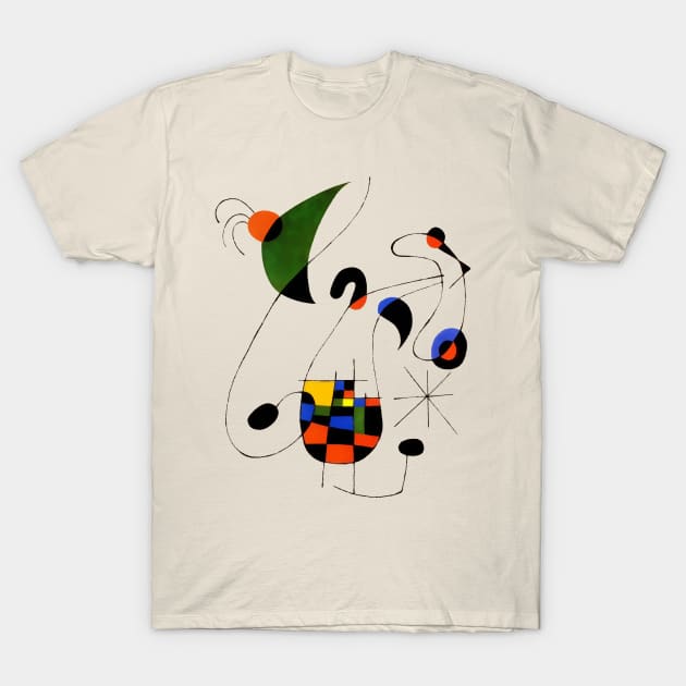 Modernism Art School in the style of Miro T-Shirt by Closeddoor